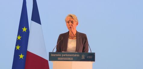 Elisabeth Borne aux journées parlementaires de Renaissance. LCP